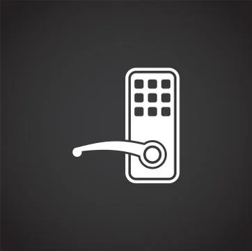 Smart security related icon on background for graphic and web design. Creative Illustrazione stock