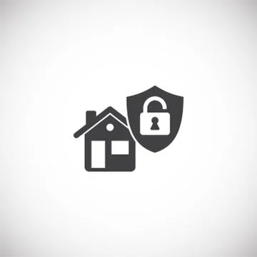 Smart security related icon on background for graphic and web design. Creative Illustrazione stock