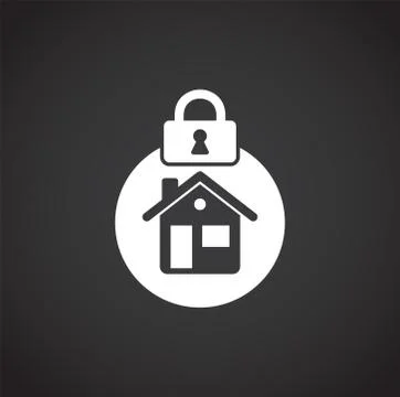 Smart security related icon on background for graphic and web design. Creative Illustrazione stock