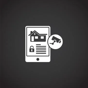 Smart security related icon on background for graphic and web design. Creative Illustrazione stock