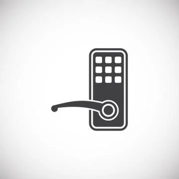 Smart security related icon on background for graphic and web design. Creative Illustrazione stock