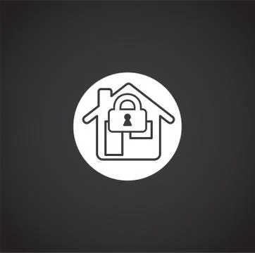 Smart security related icon on background for graphic and web design. Creative Stock Illustration