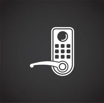 Smart security related icon on background for graphic and web design. Creative Stock Illustration