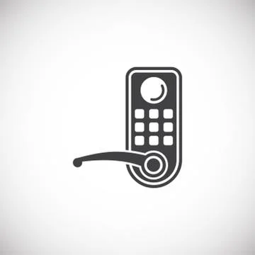 Smart security related icon on background for graphic and web design. Creative Illustrazione stock
