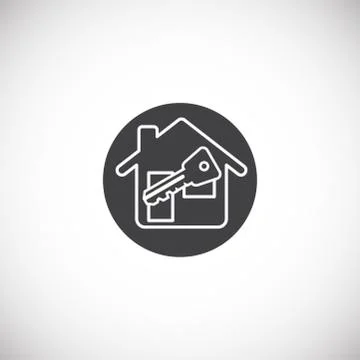 Smart security related icon on background for graphic and web design. Creative Illustrazione stock