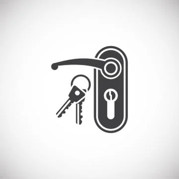 Smart security related icon on background for graphic and web design. Creative Stock Illustration