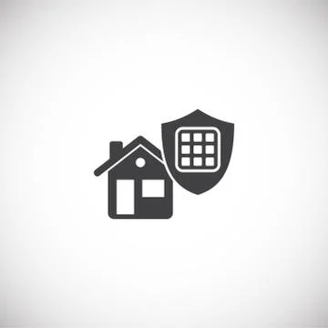 Smart security related icon on background for graphic and web design. Creative Stock Illustration