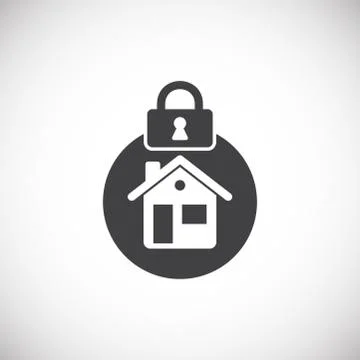 Smart security related icon on background for graphic and web design. Creative Stock Illustration