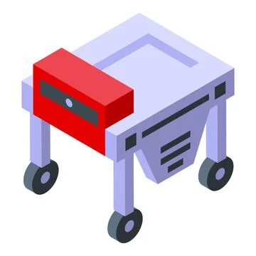 Smart seeder machine distributing seeds for modern agriculture Stock Illustration