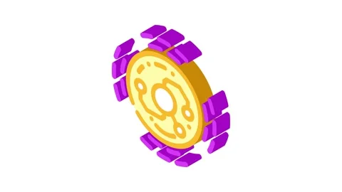 Smart sensor isometric icon animation Video stock 327274772