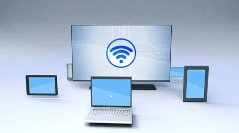 Smart share function with ubiquitous mobile device concept Video stock 59150403