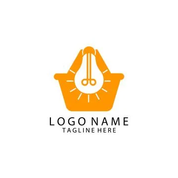 Smart shop logo design vector Illustrazione stock