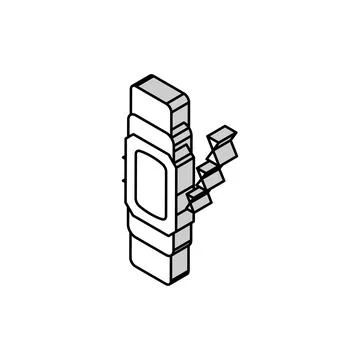 Smart sleep tracker home isometric icon vector illustration Stock Illustration