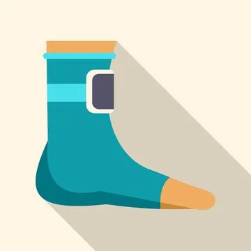Smart sock tracking foot activity wearable technology Stock Illustration