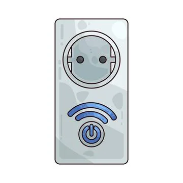 Smart socket illustration Stock Illustration