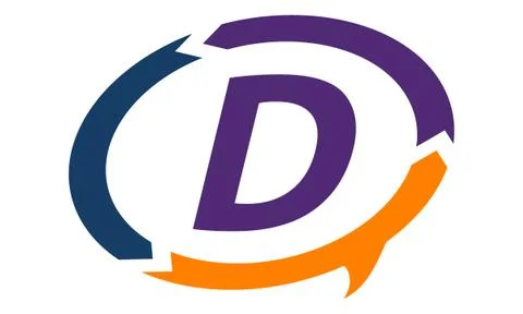 Smart Solution Letter D Stock Illustration