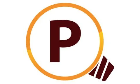 Smart Solution Letter P Stock Illustration