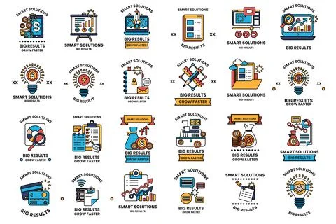 Smart solutions logo Stock Illustration