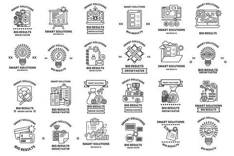 Smart solutions logo Stock Illustration