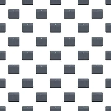 Smart speaker devices creating a seamless technology pattern 스톡 일러스트