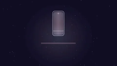 Smart Speaker glowing softly on shelf during dark ambient background with s.. Vídeo Stock 345679509