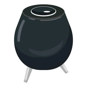 Smart speaker icon cartoon vector. Wireless system control Stockillustratie