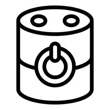 Smart speaker icon outline vector. Voice control assistant Illustrazione stock