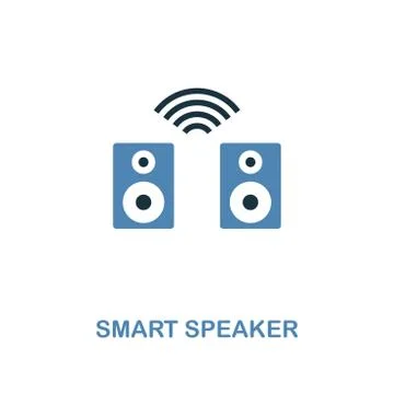 Smart Speaker icon in two colors design. Premium style from smart devices icon Stock Illustration