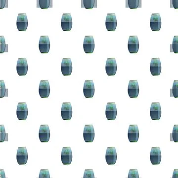 Smart speaker pattern creating digital voice assistant background Illustrazione stock