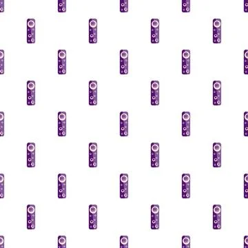 Smart speaker vertical pattern on white background 스톡 일러스트