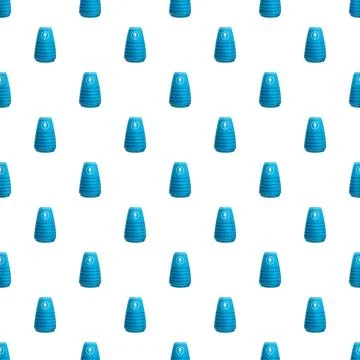 Smart speaker virtual assistant technology seamless pattern Ilustración de archivo