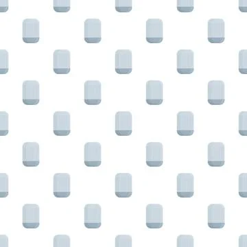 Smart speakers seamless pattern for technology background Illustrazione stock