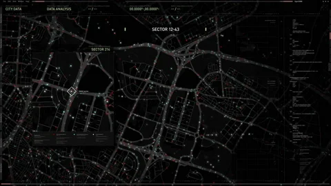 Smart Spy Surveillance Gathers Intelligence On Secret Mission Target Position Stock Footage 203885111