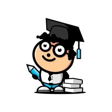 SMART STUDENT VECTOR Stock Illustration