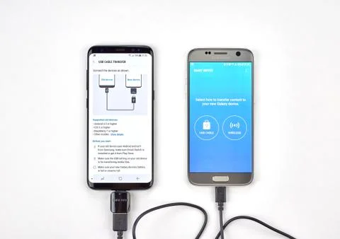 Smart switch data transfer Stockfoto's