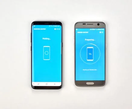 Smart switch data transfer Stockfoto's