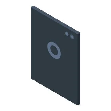 Smart tablet icon, isometric style Stock Illustration