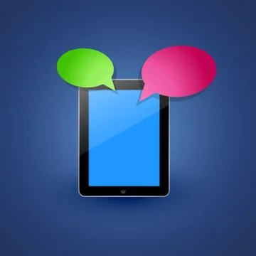 Smart tablet vector Stock Illustration