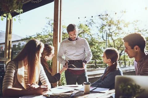 Smart tech making meetings even smarter. a team of colleagues using a digital Foto stock
