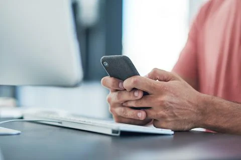 Smart tech is a must for a search engine specialist. a businessman using a Stock Photos