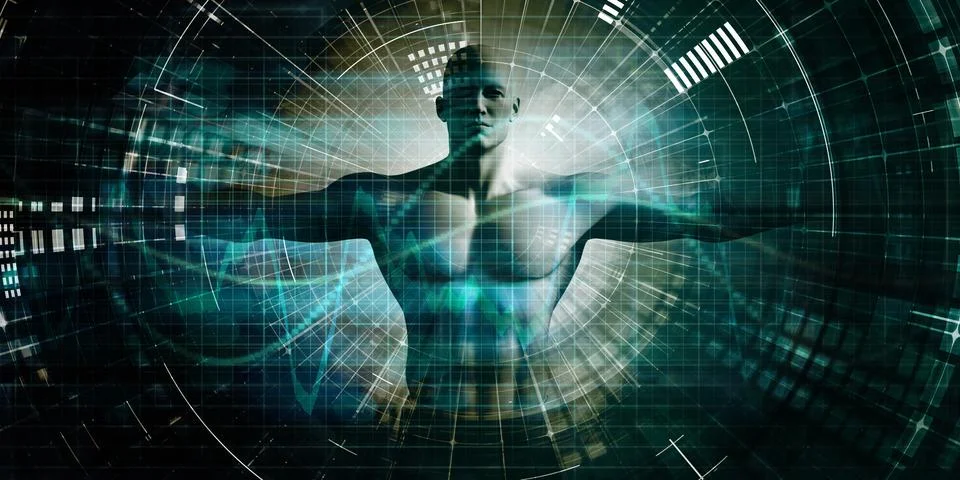 Smart Technology and Digital Future Science Concept Stock Illustration