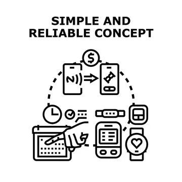 Smart technology concepts managing mobile payment and scheduling Ilustración de archivo