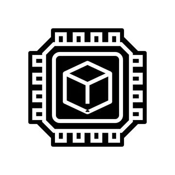 Smart technology glyph icon vector illustration Illustrazione stock