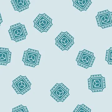 Smart technology glyph seamless pattern 스톡 일러스트