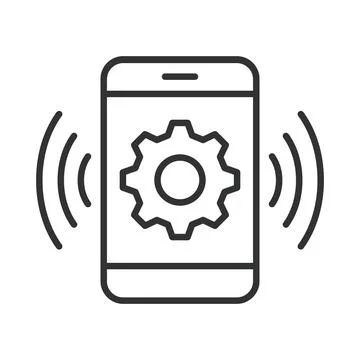 Smart Technology, icon in line design. IoT, Artificial intelligence, Automation Stock Illustration