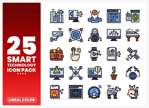 Smart Technology Icons イラスト素材
