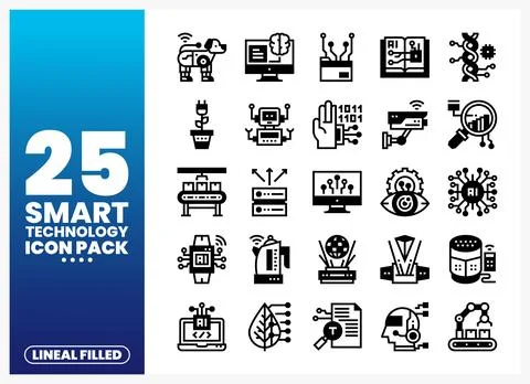 Smart Technology Icons イラスト素材