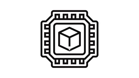Smart technology line icon animation Stock Footage 326122968