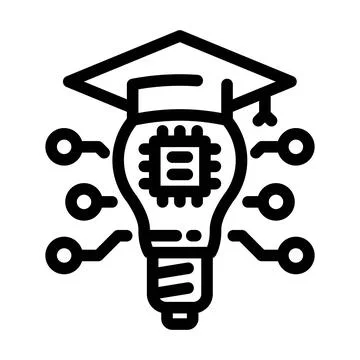 Smart technology line icon vector illustration 스톡 일러스트