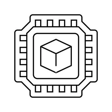Smart technology line icon vector illustration Stock Illustration